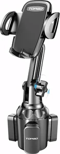 TOPGO Cup Phone Holder for Car, [No Shaking & Stable & Adjustable Pole] Car Cup  - Photo 1 sur 12