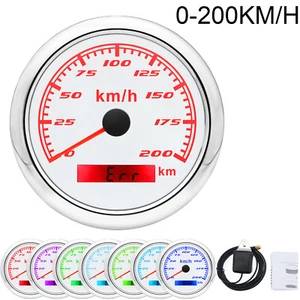 85mm GPS Speedometer Odometer 0-200Km/h Gauge for Car Boat Truck Motorcycle - Picture 1 of 16