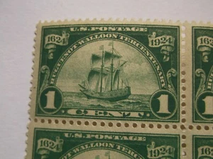 US #614 Mint 2 Stamps NH, 2 H Green Huguenot-Walloon Tercentenary SCV $15.10 - Picture 1 of 3