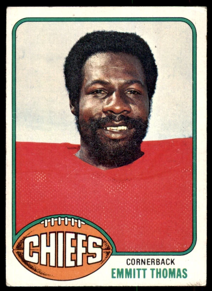 1976 TOPPS EMMITT THOMAS . KANSAS CITY CHIEFS #216 - Image 1 of 2