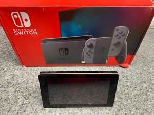Nintendo Switch - Gray and Black 32GB Handheld Console - HADSKAAAA -CONSOLE ONLY - Picture 1 of 4