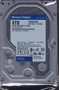 WD80EAAZ-00BXBB0 s/n: RD04 DEC / 2023 R/N: 3VAHA2 8TB SATA 3.5" WESTERN DIGITAL - Picture 1 of 4