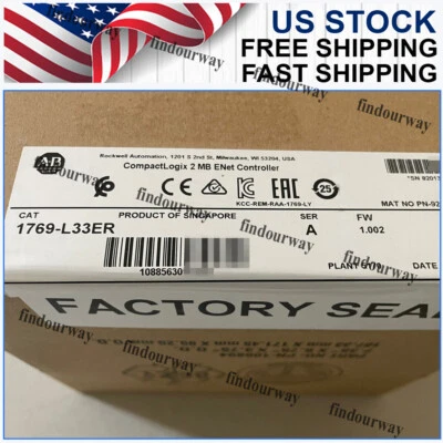 AB 1769-L33ER NEW PLC 1769L33ER CompactLogix 2MB ENet Controller New - Image 1 of 4