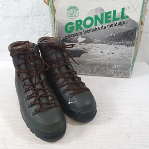 Original Gronell Vibram Wanderschuhe Herren UK Größe 12 EU 47 Leder -O27 - Bild 1 von 16