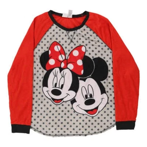 Age 14-16 Mickey Mouse Pyjama Top Disney Cartoon Fleece - XL Grey Polyester - Picture 1 of 8