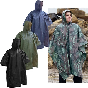 US Regenponcho Army Nässeschutz Cape Regenumhang BW Poncho Kapuze Regenschutz - Bild 1 von 5