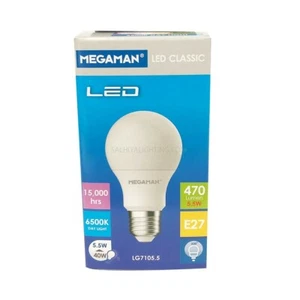 Megaman E27 5.5W Classic LED Bulbs GLS Style BC & ES 2800K Warm White - Picture 1 of 1