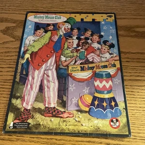 Vintage Original 1957 Walt Disney's Mickey Mouse Club Frame Tray Puzzle 4428 USA - Picture 1 of 8