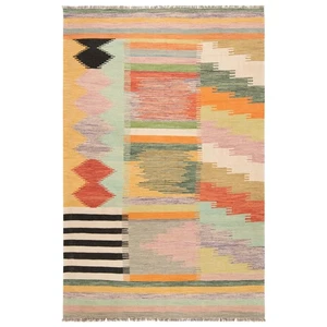 Kelim 298x193 cm Handgewebter Perserteppich Kilim Wolle Carpet Orient Mehrfarbig - Bild 1 von 13