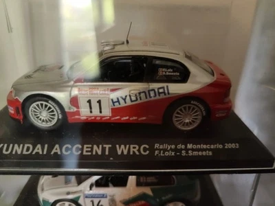 Hyundai accent wrc 1/43 rallye en boite plastique neuve jamais déballé Altaya - Photo 1/2