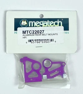 Megatech MTC22027 Aluminum Rear Belt Mounts Compatible with HPI RC Set of 3 - Picture 1 of 3