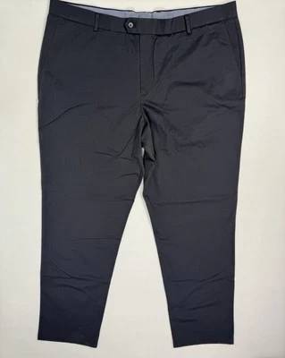 Pantalones de algodón elásticos Charles Tyrwhitt para hombre 44x32 calce clásico carrera negro ciudad Foto 1 de 4