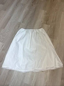 Velrose weißer halber Slip Damengröße 3x 100 % Baumwolle 26” lang bescheiden - Bild 1 von 9
