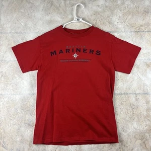 Vintage Seattle Mariners T-Shirt Adult Red Mens Size Extra Large Lee Sport MLB - Picture 1 of 12
