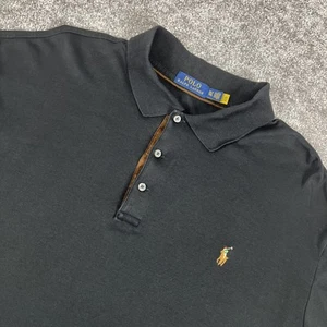 Polo Ralph Lauren Polo Shirt Mens Extra Large Tall Cotton Stretchy Long Sleeve - Picture 1 of 13