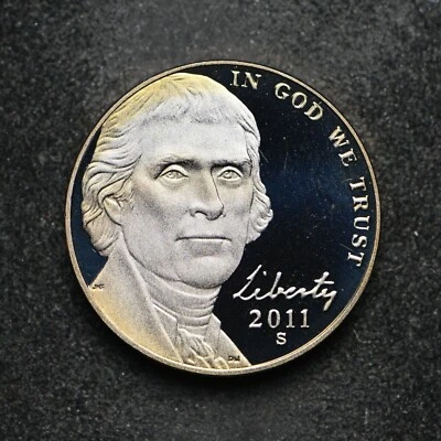 2011-S Proof Jefferson Nickel Toned (bb14851) - Image 1 of 2