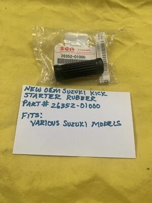NUEVO SUZUKI Kick Starter Rubber (26352-01000) TM125 TM100 TS185 GT380 RM125 AHRMA Foto 1 de 3