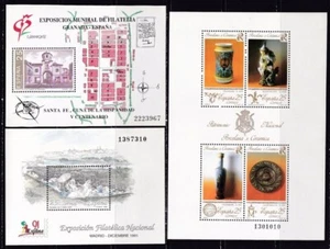 1991- España  - Edifil 3109,3115 y 3145 - Hojitas año 1991 - MNH - Picture 1 of 1