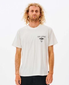 Rip Curl BONE Men's Fade Out Icon T-Shirt, US Medium - Picture 1 of 4