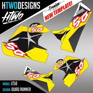 SUZUKI LT50 GRAPHICS KIT TO FIT LT 50 STICKERS QUAD DECALS STICKER GRAPHIC DECAL - Picture 1 of 2