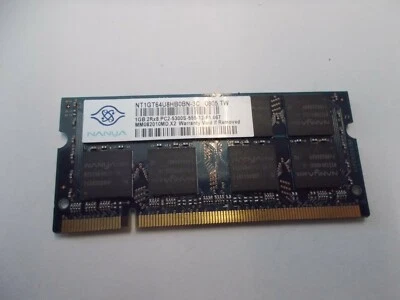 1GB RAM Nanya NT1GT64U8HB0BN-3C PC2-5300S D Sodimm Laptop Memory RAM, # Su- 302 - Image 1 of 2