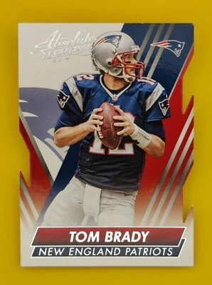 2014 Absolute Tom Brady Spectrum Blue Die Cut #44 New England Patriots, PreOwned - Image 1 of 2