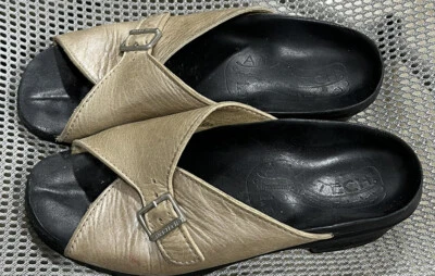 Sandalias para mujer ANA-TECH talla 37 = talla 6/6,5 color tostado hebilla única zapatos Foto 1 de 4