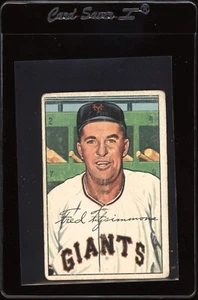 1952 Bowman Freddie Fitzsimmons #234 Giants - Foto 1 di 2