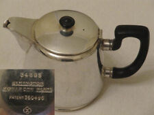 kleine Silber Teekanne England 1934 Elkington Monarchy Plate 34593 Patent 355495