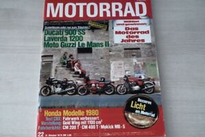 3) Motorrad 22/1979 - DKW Mofa 531 mit 1,5PS im T - Honda CBX (Modelljahr 1980)
