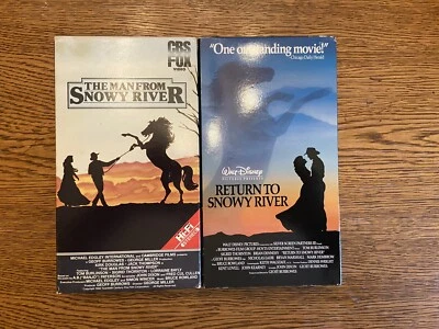 The Man From Snowy River and return to snowy river VHS Lot Bundle Disney Douglas - Image 1 of 4