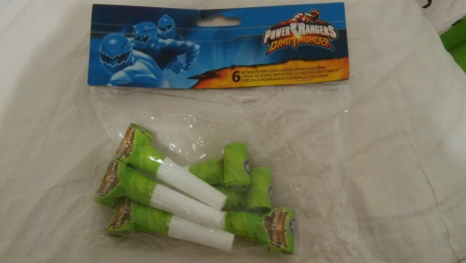 6 x Power Rangers Dinothunder Blowouts - Image 1 of 1