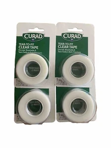 Curad Tear-To-Fit Medical First Aid Tape - 1 Inch x 10 Yards ~4 Rolls - Bandage - Picture 1 of 3