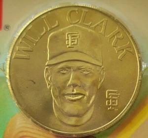 WILL CLARK GIANTS Sport Stars Collector 1990 with Bonus Coin (SEALED) MLB SFG - Picture 1 of 7