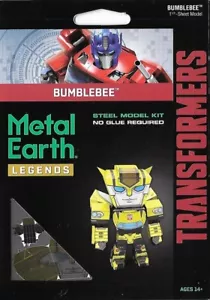 Fascinations Metal Earth Legends Transformers BUMBLEBEE 3D kit modello fai da te MEM052 - Foto 1 di 4