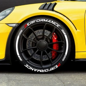 8 Kits PERFORMANCE Tire Lettering Sticker 1.25'' 15''-24'' Permanent Tyre Decals - Picture 1 of 9