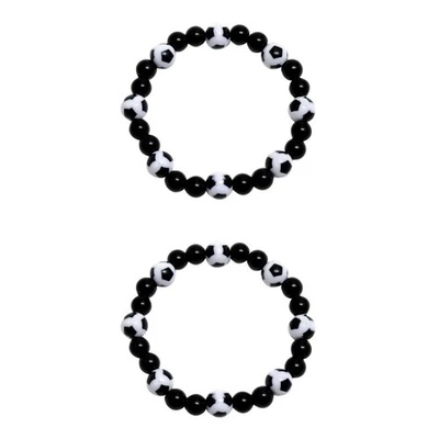  2pcs Fußballperlen Armband Fußball Perlen Charm Armband für Männer Kochchen - Bild 1 von 4
