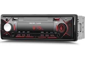 Single Din Bluetooth Car Stereo Multimedia Car Audio Receiver, Hands-Free Cal... - Picture 1 of 7