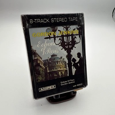 Factory Sealed Gordon Jenkins Echoes of Paris Ampex 8 Track Tape NOS - Image 1 of 4