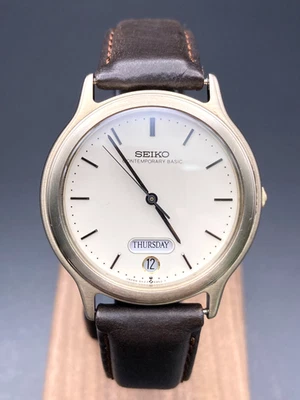 [N Mint] Seiko CONTEMPORARY BASIC 5H23-6000 Mens Vintage Watch Quartz Japan - Image 1 of 4