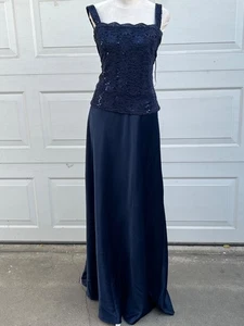 Alex Evenings Dress  Formal 1 Piece Mother Of Bride navy blue 18 NWOT - Picture 1 of 7
