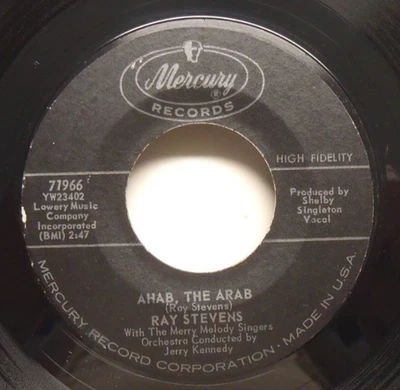 Ray Stevens - Ahab, The Arab - 1962 NM Novelty 45 on Mercury Foto 1 de 2