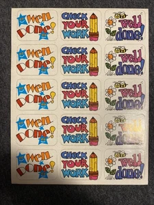 Vintage Stickerbogen für Schule Lehrer Sammelalbum Planer Basteln Sticker - Bild 1 von 3