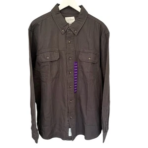 NWT Lucky Brand Long Sleeve Button Front Raven Shirt Jacket Shacket Size XXL - Picture 1 of 13