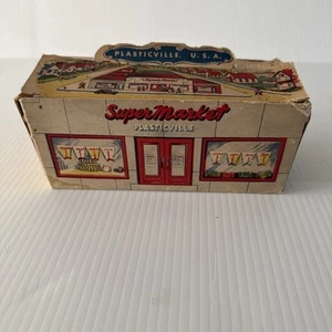 Vintage Plasticville HO Super Market Kit with box. New Old Stock - Picture 1 of 8