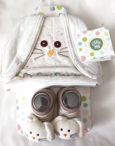 Little Me Bunny Hat & Booties Set - My First Easter, Size 0-12 Months NWT - Picture 1 of 4