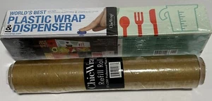 Chic Wrap Worlds Best Plastic Wrap Dispenser Foil Parchment + refill New Sealed! - Picture 1 of 4
