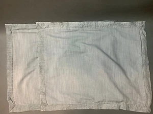 Threshold Grey Stitched Standard Pillow Shams 23" X 28" - Picture 1 of 6