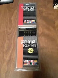 New Webster's Clamshell Vest Pocket Pack -Dictionary, English/Spanish,Calculator - Picture 1 of 7