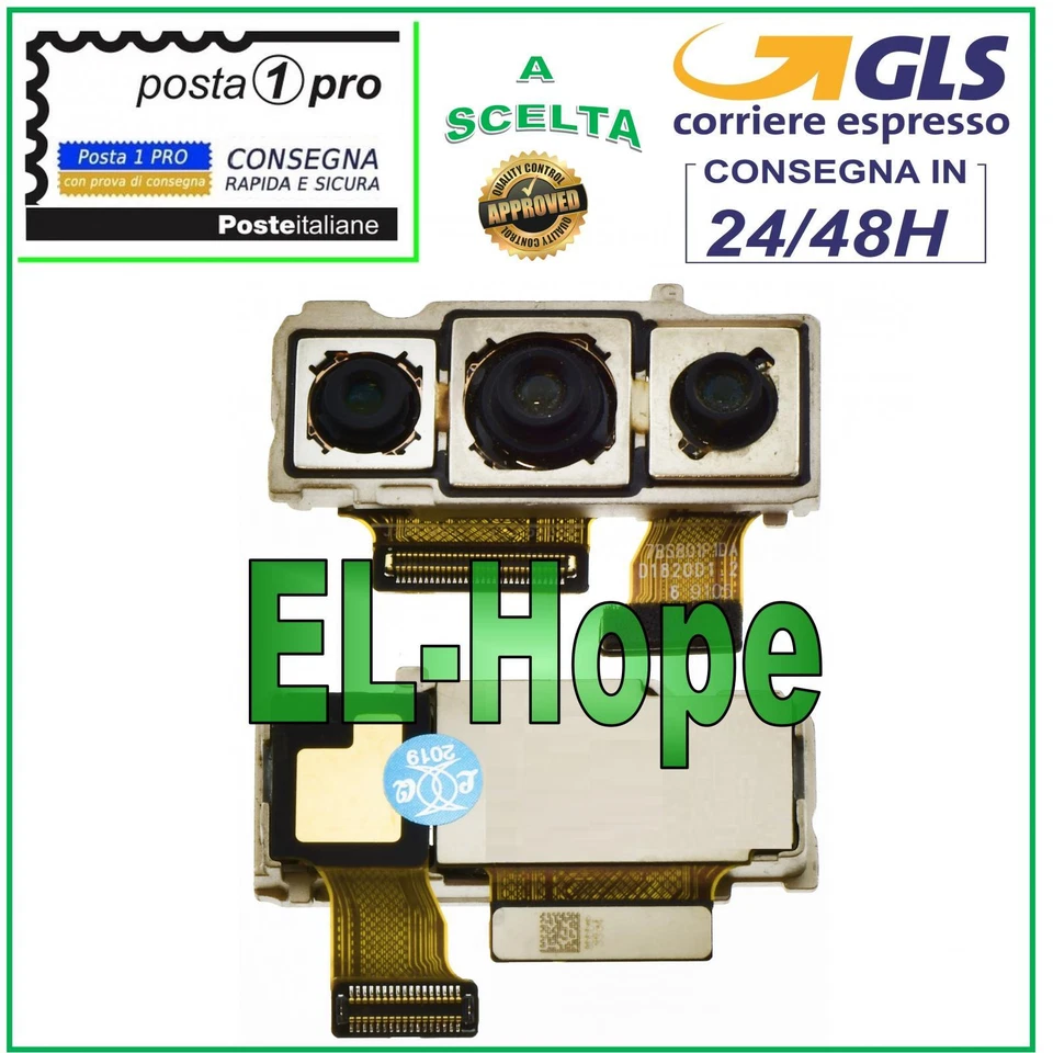 FOTOCAMERA BACK POSTERIORE X HUAWEI P20 PRO CLT-L09 L29 FLAT FLEX MODULO CAMERA - Immagine 1 di 1